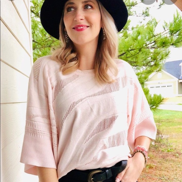 CAbi | Sweaters | Cabi Shy Pullover Pink Blush | Poshmark